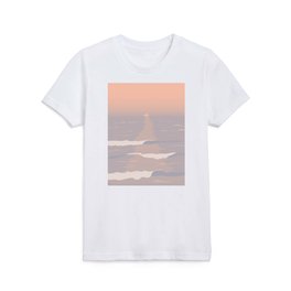 Sunset Waves Over Peru Kids T Shirt