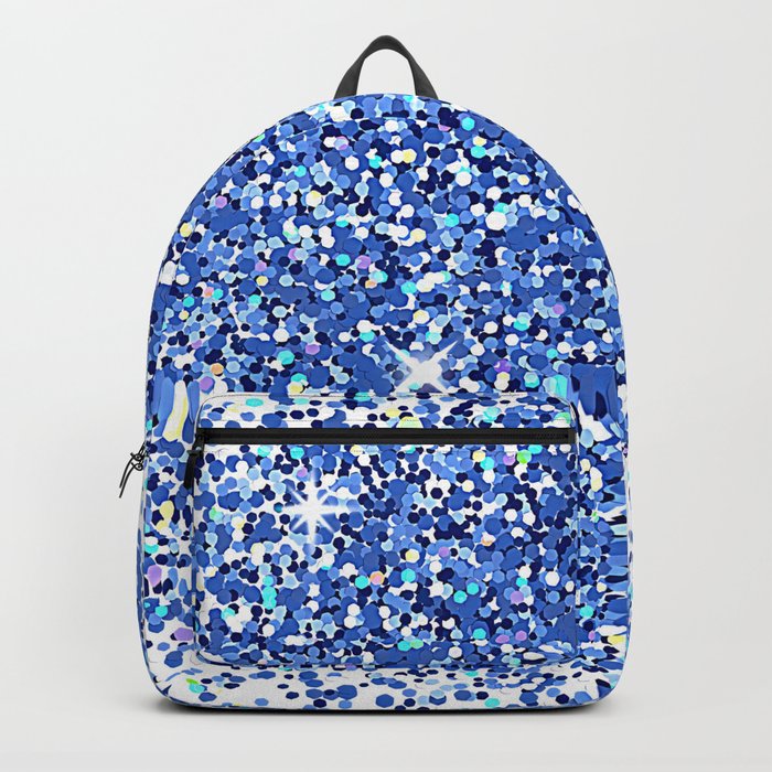 Blue glitter backpack 2025