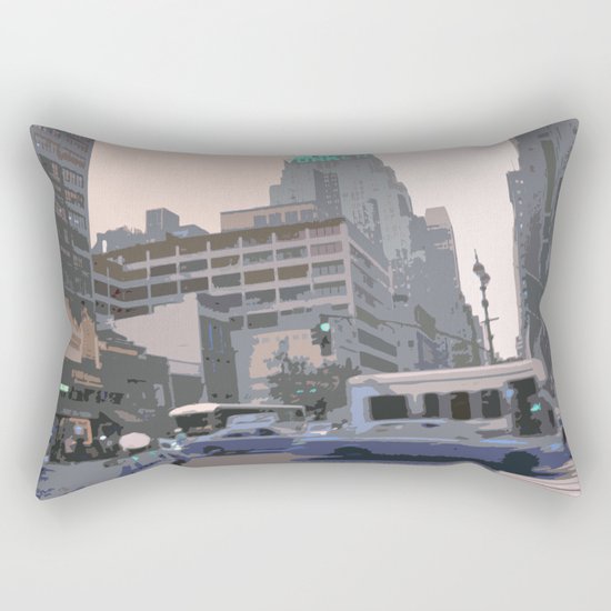 NY#6 The New Yorker, Manhattan Rectangular Pillow