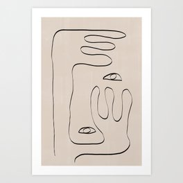 Her, Abstract Face Art Print