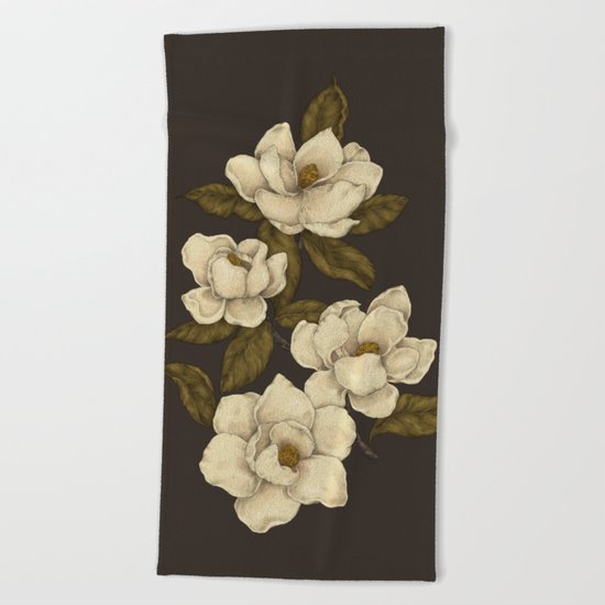Magnolias Beach Towel
