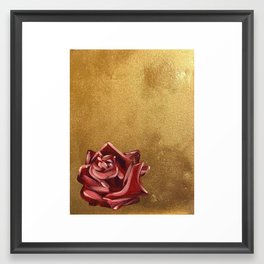 rose + gold Framed Art Print