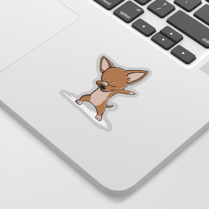 Funny Dabbing Chihuahua Dog Dab Dance Sticker