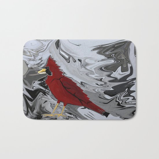 Crystal Cardinal Bath Mat
