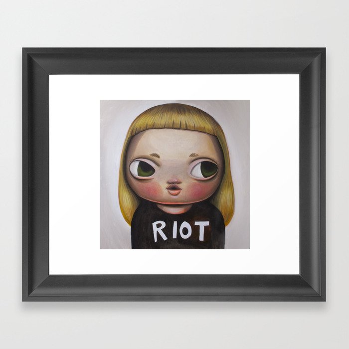 Riot Girl Framed Art Print