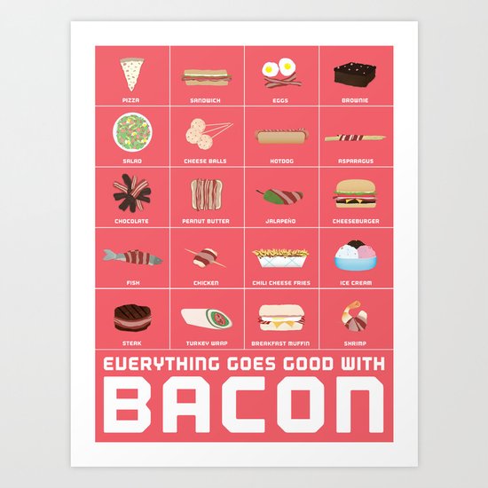 Bacon Poster Art Print