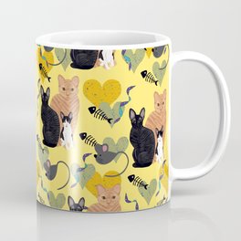 Rex Cats Yellow Coffee Mug