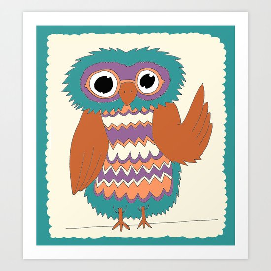 Owl Art Print