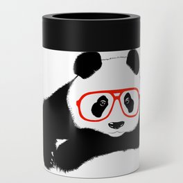 Hipster Panda Can Cooler