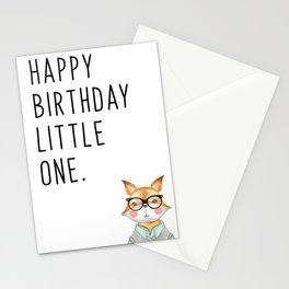 Happy Birthday Little One - Fox Stationery Cards