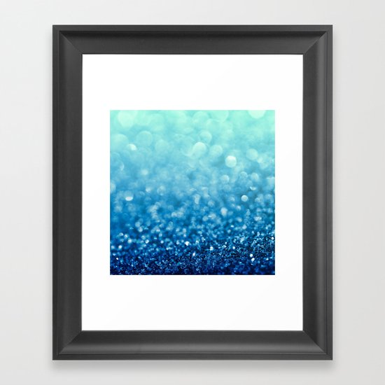 Tell Me True...Ocean Blue Framed Art Print