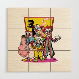 Killer Klowns From Outer Space Wood Wall Art