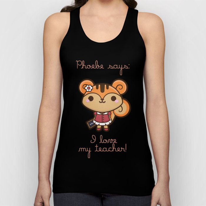 Phoebe the Know-all Squirrel Tank Top
