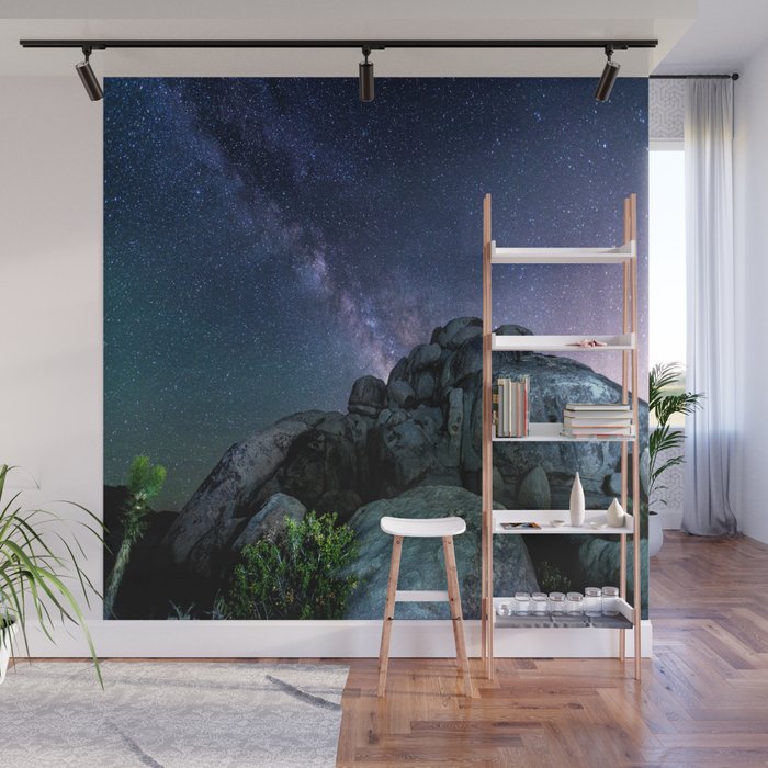 Milky Way Rock Wall Mural by 2sweet4words Designs Society6