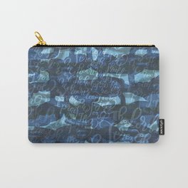 The Lord Is My Strength - Psalms 28:7 - retro abstract pattern Carry-All Pouch