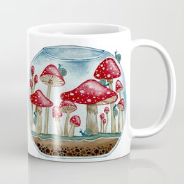 Mushroom Snail Terrarium Coffee Mug