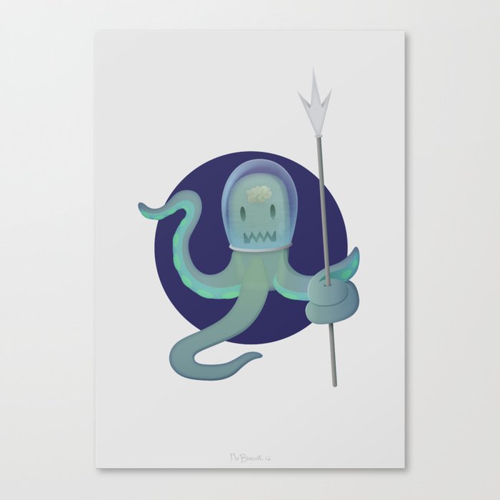 Lil Alien - Squiddy  Canvas Print
