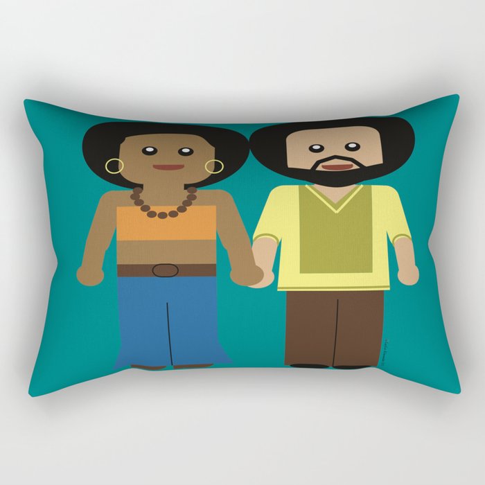 Power Couple Rectangular Pillow