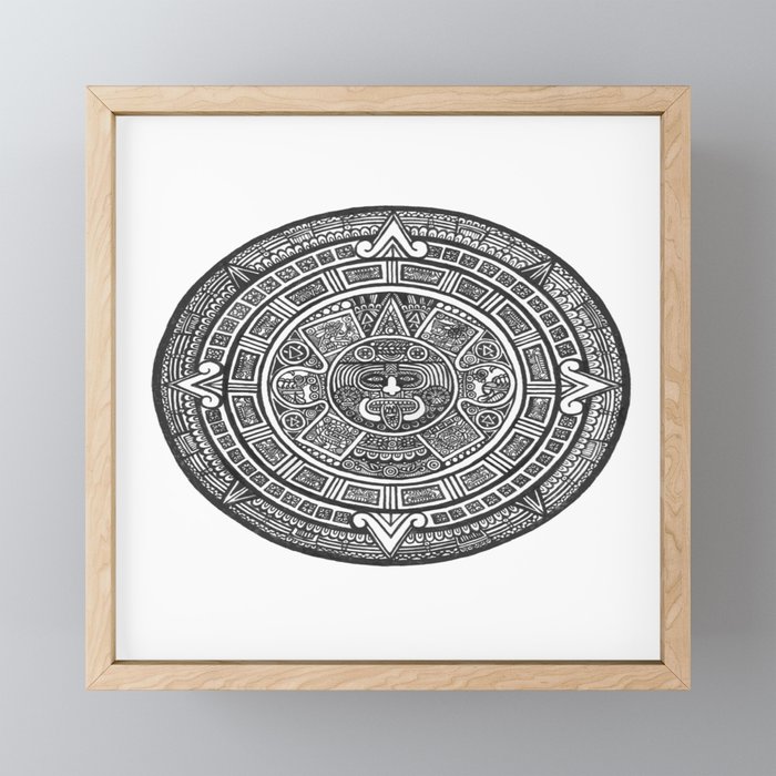 Aztec Roots Framed Mini Art Print