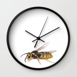 Wasp by Lars Furtwaengler | Colored Pencil / Pastel Pencil | 2011 Wall Clock