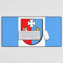 flag of podkarpackie or Subcarpathia Desk Mat