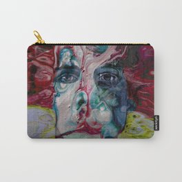 The CLOWN Carry-All Pouch | Yellow, Cool, People, Surreal, Turquoise, Pop Art, Color, Men, Boho, Paintings 