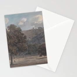 Il Parco degli Astroni - The Wooded Crater Bottom with Hunt in Progress by John Robert Cozens Stationery Card