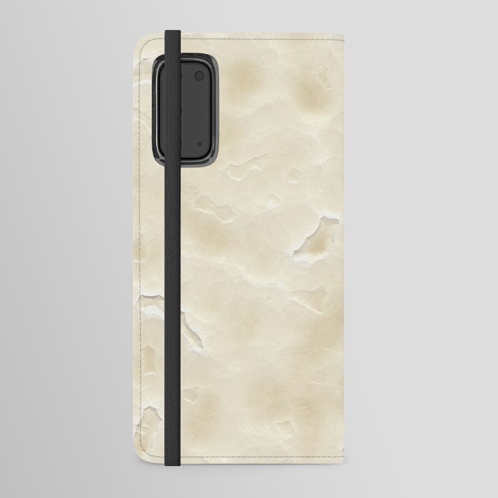 Beige Stone Wall Android Wallet Case