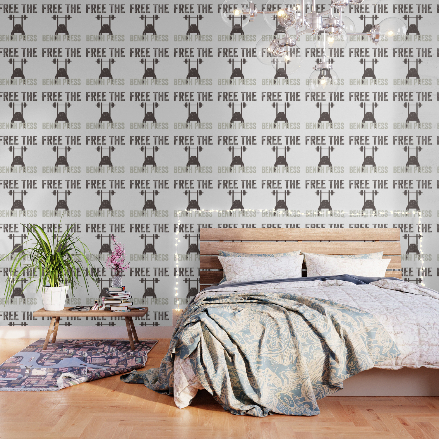 Free The Bench Press Vintage Wallpaper By Fitxgrind Society6