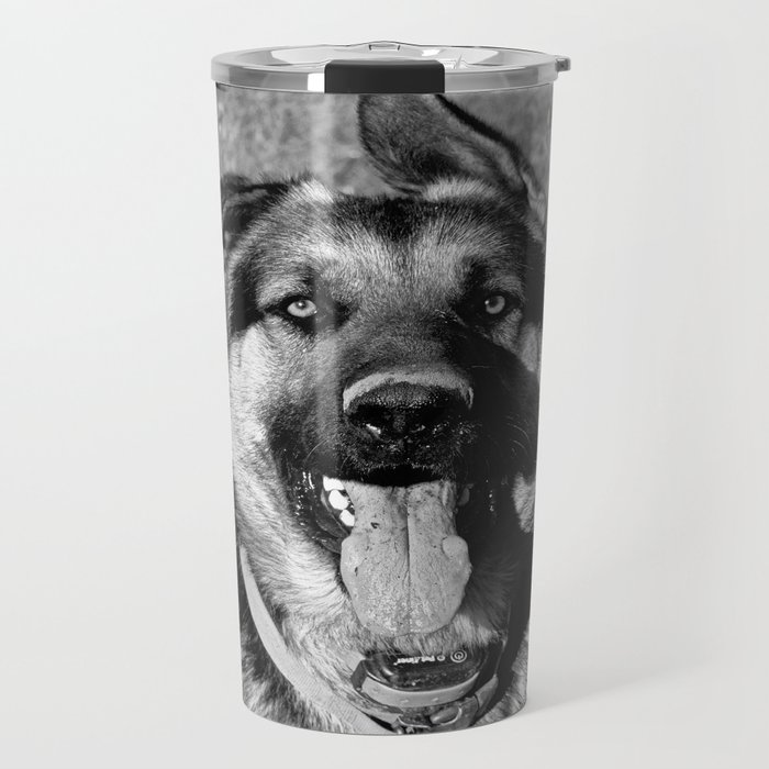 A Dog's Stunning Stare Travel Mug