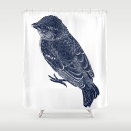 House Sparrow Shower Curtain