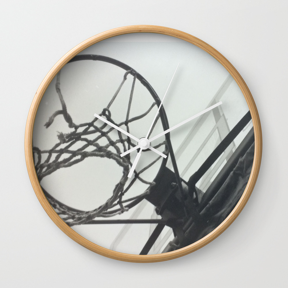 Basketball Hoop Wall Clock By Jamie23rosen Society6