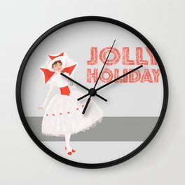 Jolly Holiday Wall Clock