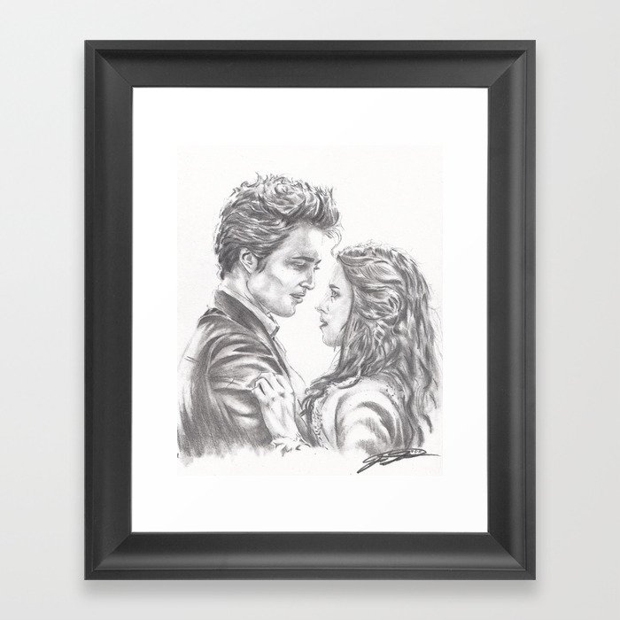 Twilight - Edward & Bella Framed Art Print
