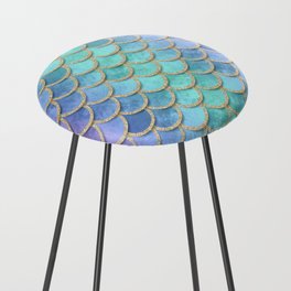 Baby Mermaid Scales 01 Counter Stool