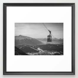 Vintage Ski Lift Framed Art Print