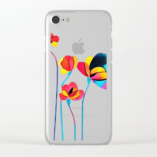 Flowers Clear iPhone Case