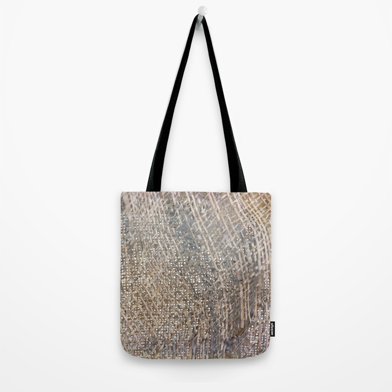 Textured Jute Fabric For Background And Texture Tote Bag By
