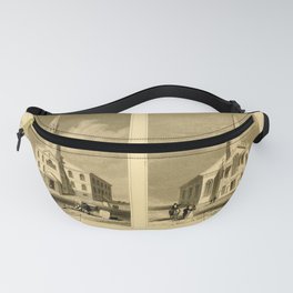 Vintage Print - History and Topography of the USA (1850) - Baptist & unitarian Churches, Providence Fanny Pack