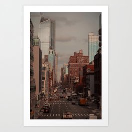 Cloudy Afternoon in Chelsea Manhattan  Art Print