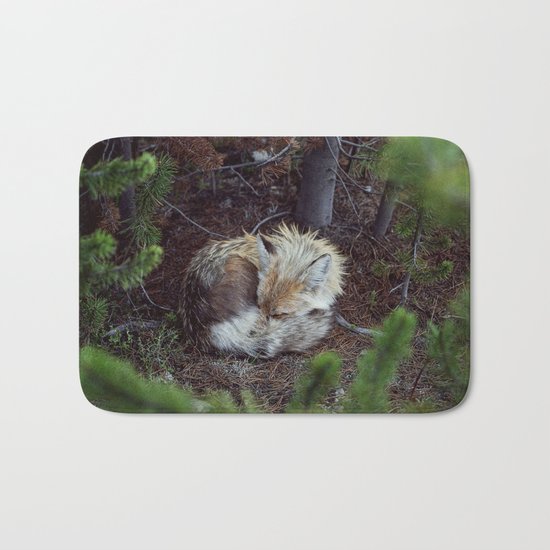 Sleeping Fox Bath Mat