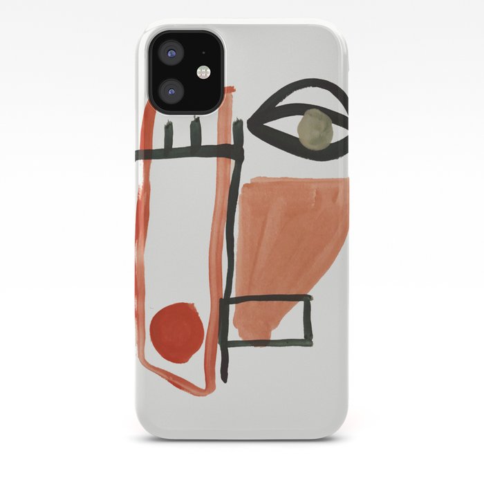 Abstract Face Iphone Case By Thindesign Society6