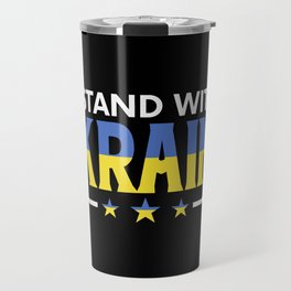 I Stand With Ukraine Travel Mug