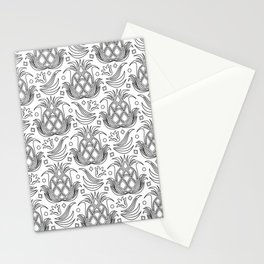 Pineapple Deco // Black & White Stationery Card