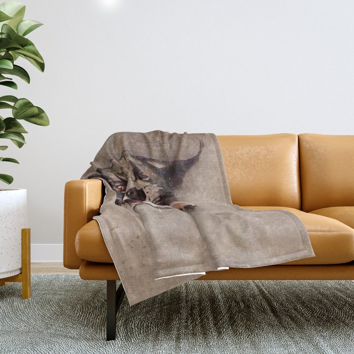 Savage Bobcat Throw Blanket