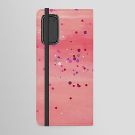 Shades of Red Dots Android Wallet Case