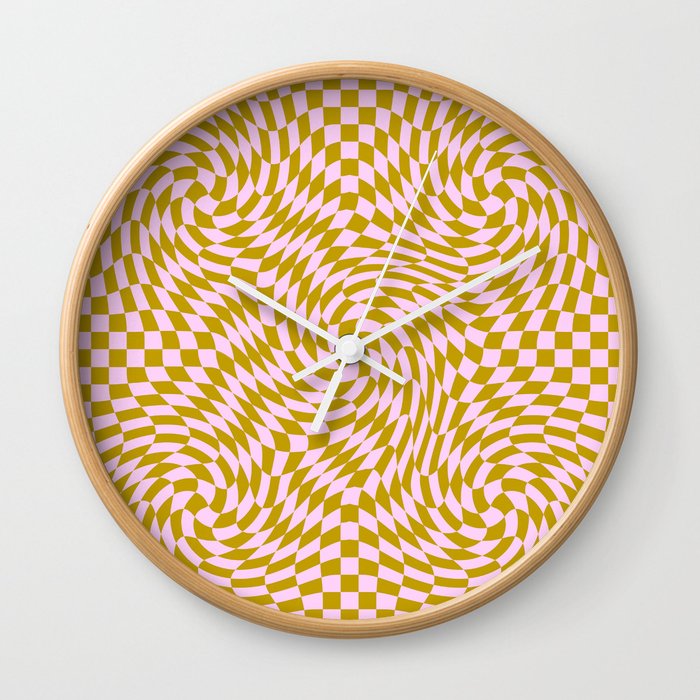 Abstraction_NEW_ILLUSION_SPIN_PATTERN_POP_ART_Minimalism_0327A Wall Clock