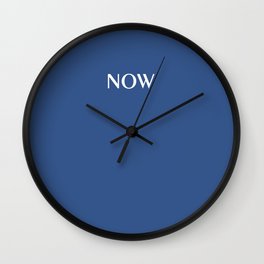 NOW CLASSIC BLUE SOLID COLOR Wall Clock