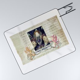 Historical Figures - Queen Elizabeth First of England - Vintage Style (2 - design by ACCI) Picnic Blanket