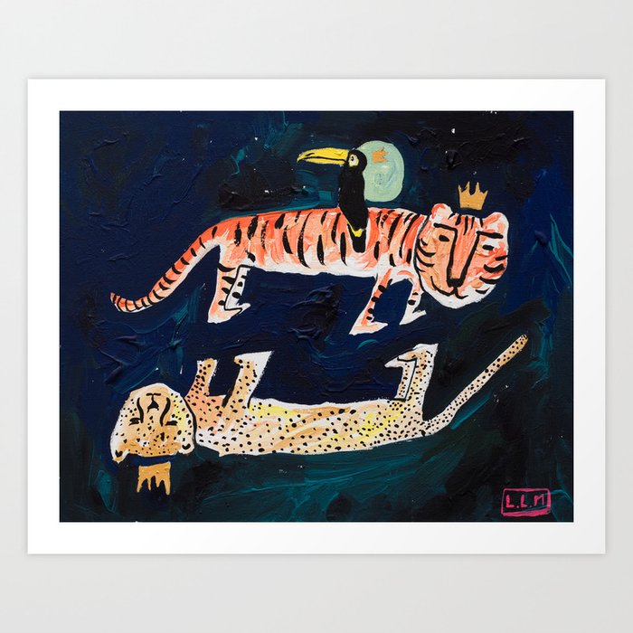 Tiger, Cheetah, Toucan Painting Kunstdrucke Tiger, Cheetah, Toucan Painting Kunstdrucke